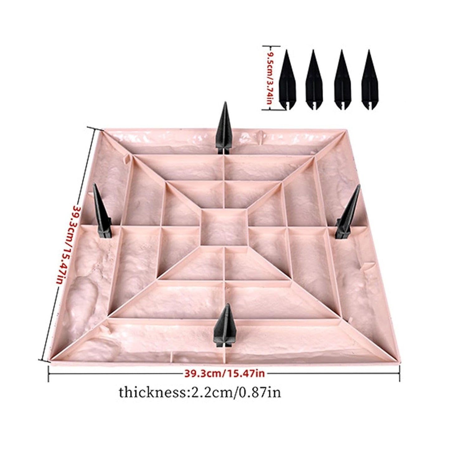 Whispen 刻印ガーデン石（4ピース）