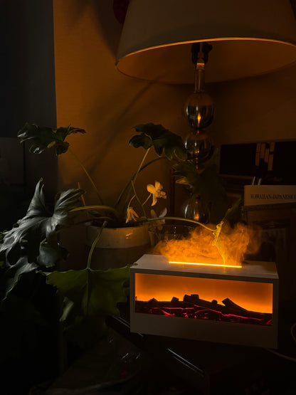 Whispen 暖炉加湿器｜置くだけで自宅が高級ホテルに。香りとうるおいの特等席