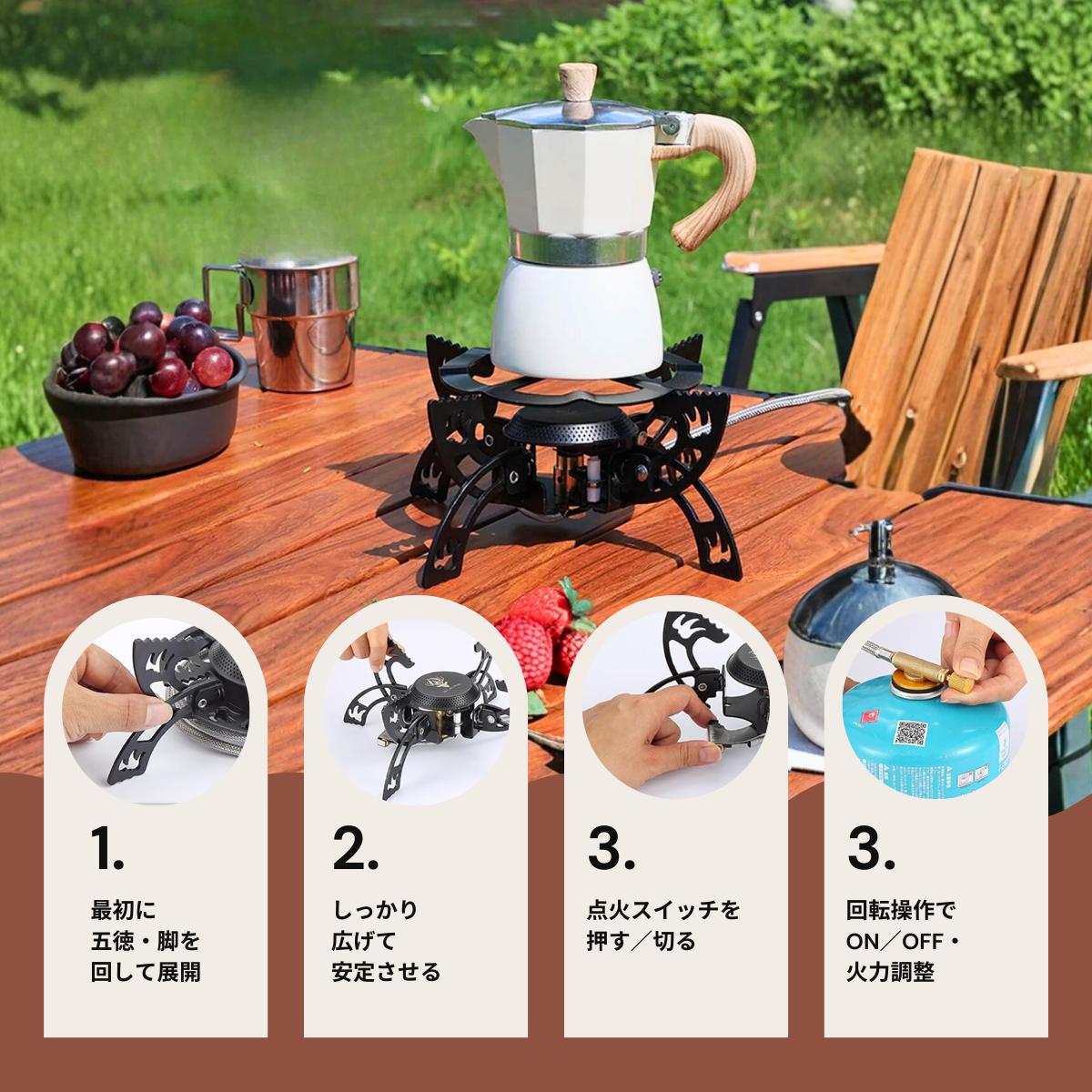 Whispen パワーストーム・コンロ｜3500Wの爆速沸騰、手のひらサイズの怪力バーナー