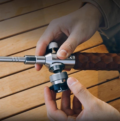 Whispen 延長可能ジェットバーナー｜CB缶・OD缶対応で燃料を選ばない。一生モノの火種をその手に。